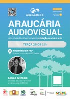 Cineasta e mestre Danilo Custódio comenta sobre a produção de vídeo arte em evento no Auditório da FAP